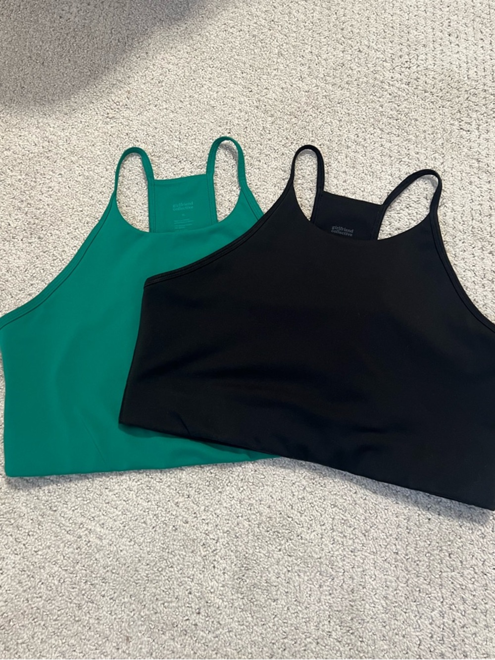 Girlfriend Collective - Bundle of 2 Collette Halter Spots Bras - XL